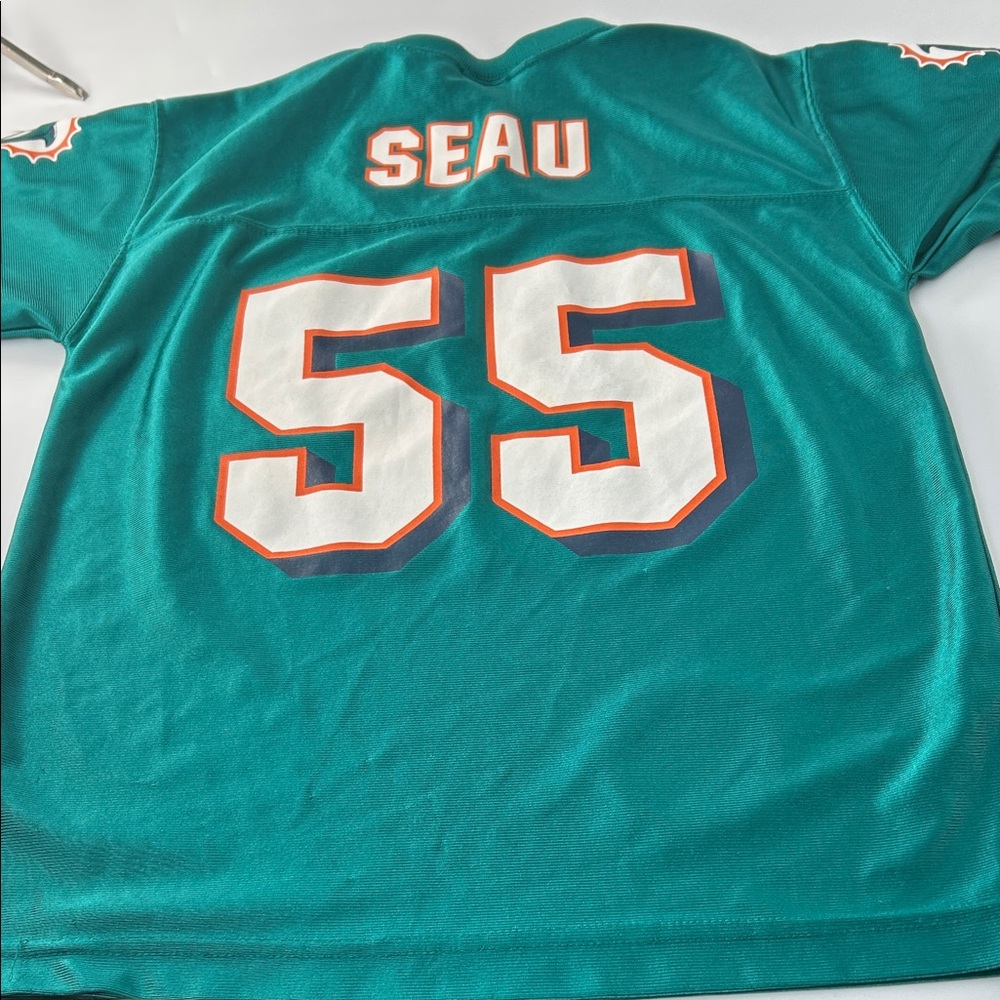 NFL Kids Teal Jersey with Bold Number 55 - Picture 9 of 16